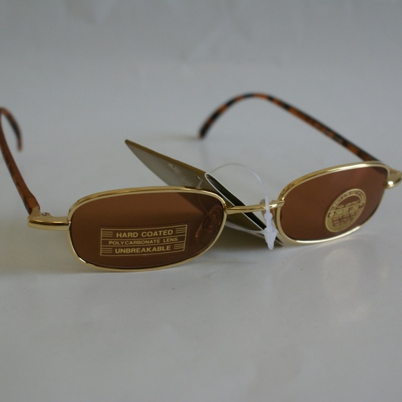NWT TruVintage 90's lady's Fashion Combo Small Rectangular Coppermax Sunglasses - Picture 7 of 12